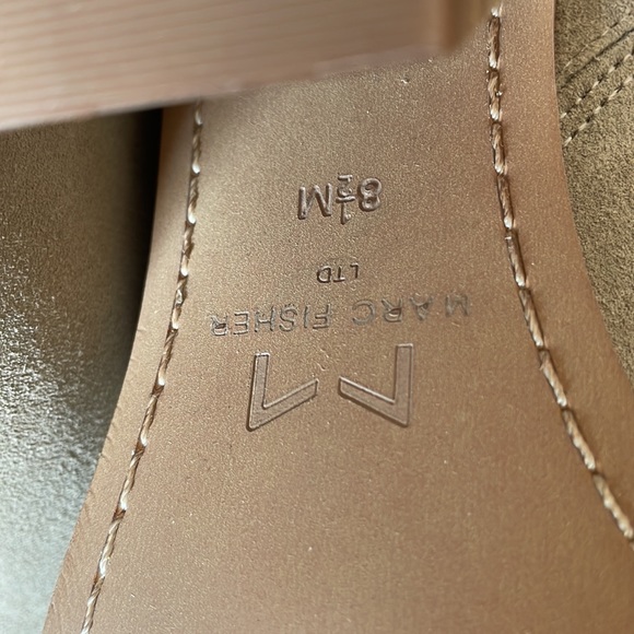 Mark Fisher Heeled genuine suede Ankle Booties Sz 8.5 - Picture 7 of 9